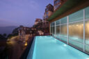 The infinity pool at Tata Myst Himachal Pradesh