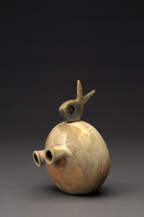 A playful form by ceramic artist Ashwini Bhat