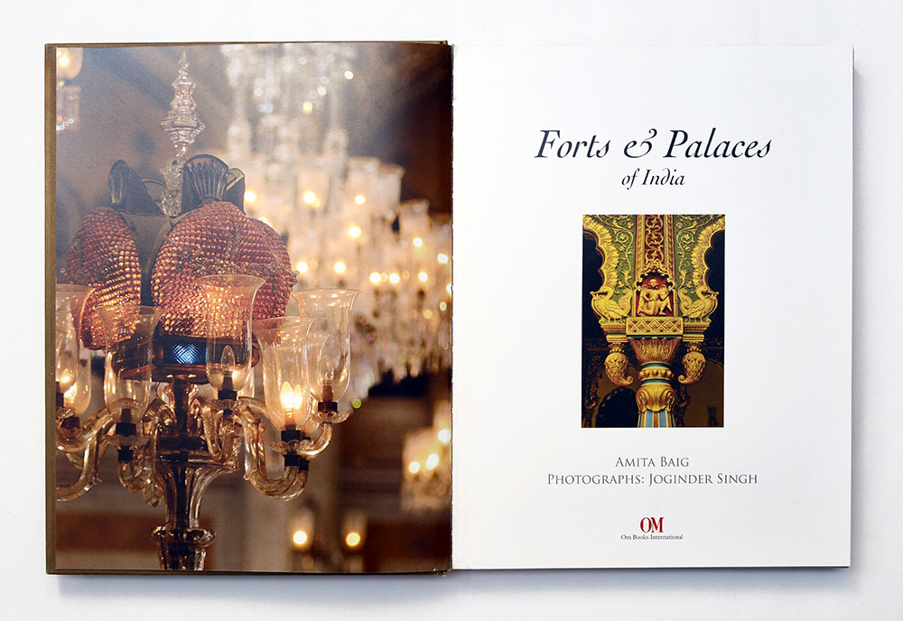 Title page, Forts and Palaces of India by Amita Baig