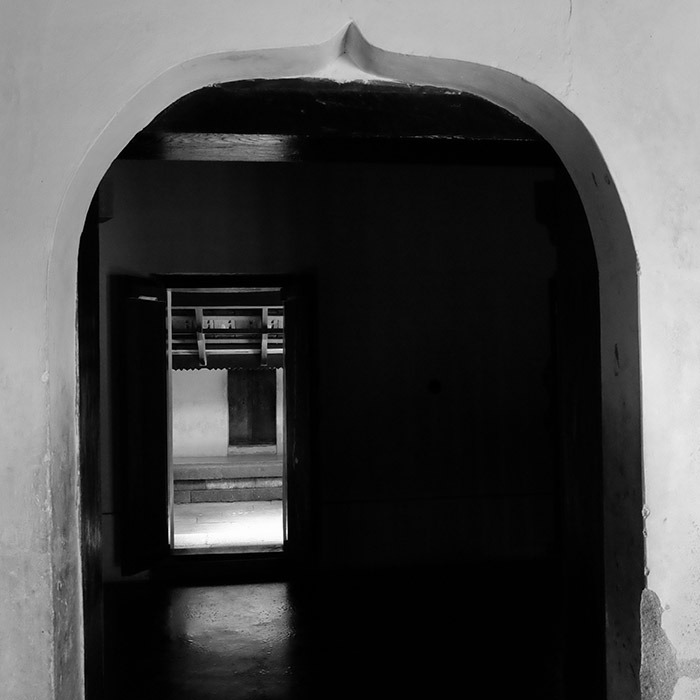 Frame within a frame at the Padmanabhapuram Palace, India