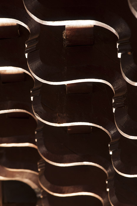 Curvilinear wooden brackets in Kerala Architecture