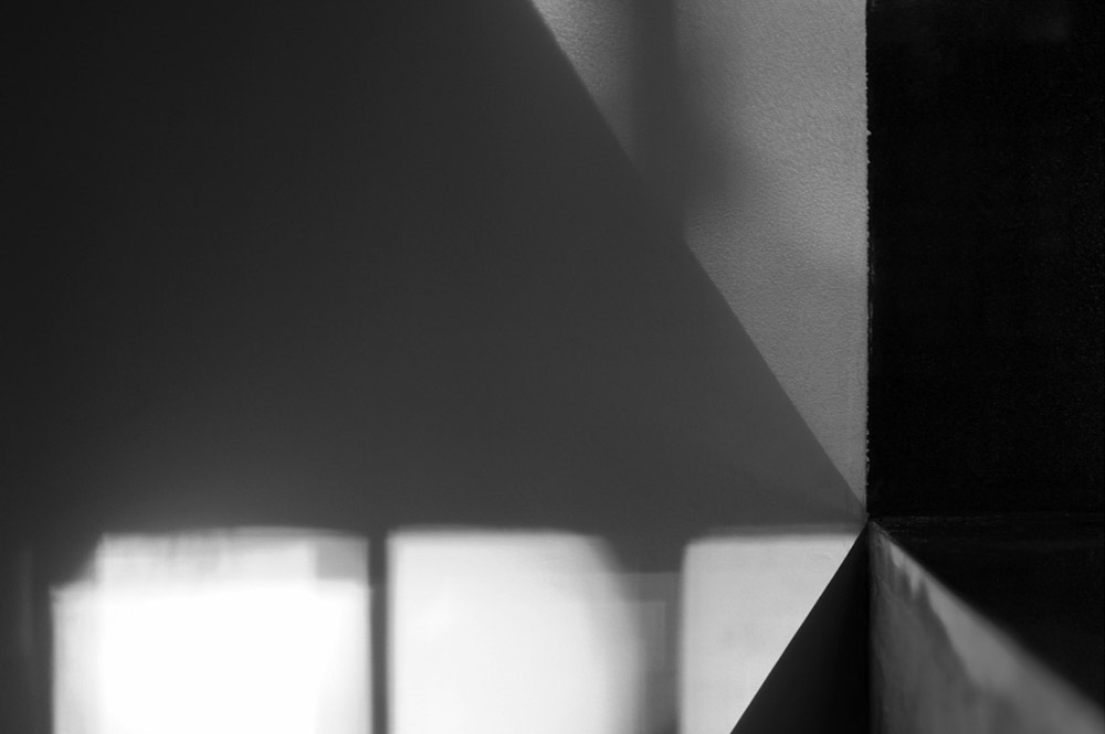 Architectural abstract, light and shade and a geometric composition