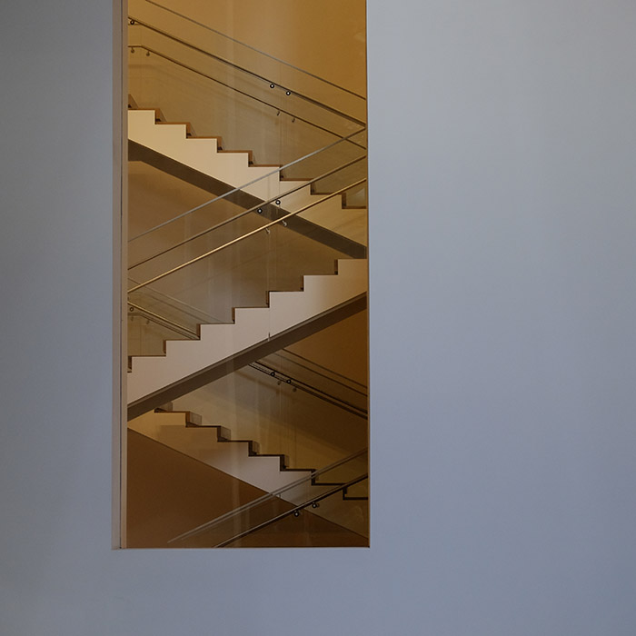 Architectural abstract, modern staircase