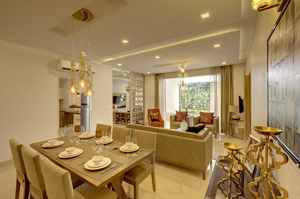 Sample flat interior for La Vida, Tata Housing executed by Rudraa Creators Pvt Ltd.